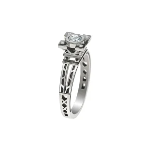 Bague French Kiss tour Eiffel diamants en or
