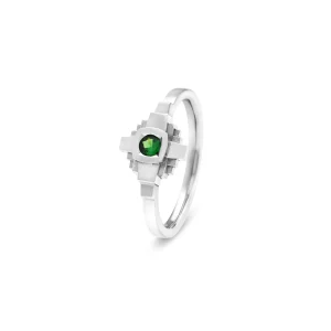 Bague Esther Tsavorite verte 3 mm
