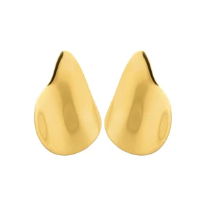 Boucles d’oreilles dorées design organique – bijou moderne et élégant