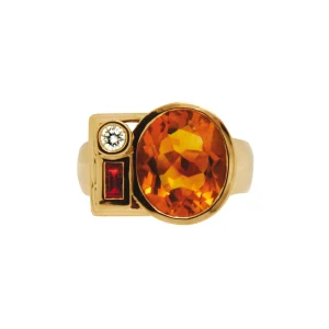 Bague villeroy Ovale citrine