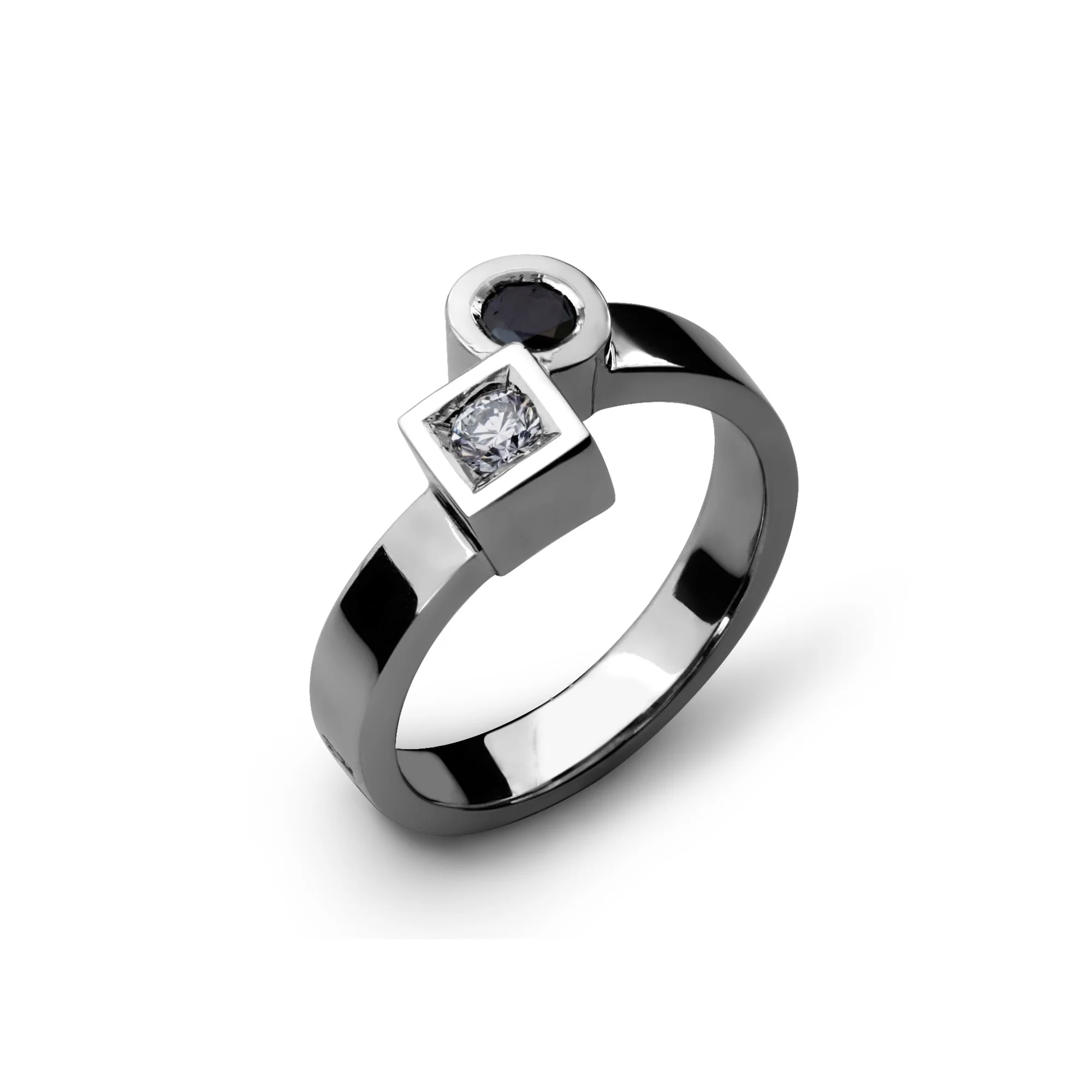 Bague Toi et Moi Yin et Yang small