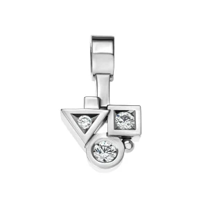 Pendentif Trilogie Cubisme Medium diamants en or Tournaire