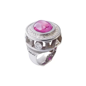 Bague Love temple rose en or Tournaire