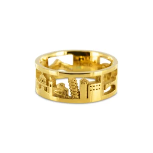 Bague Anneau architecture Italie en or