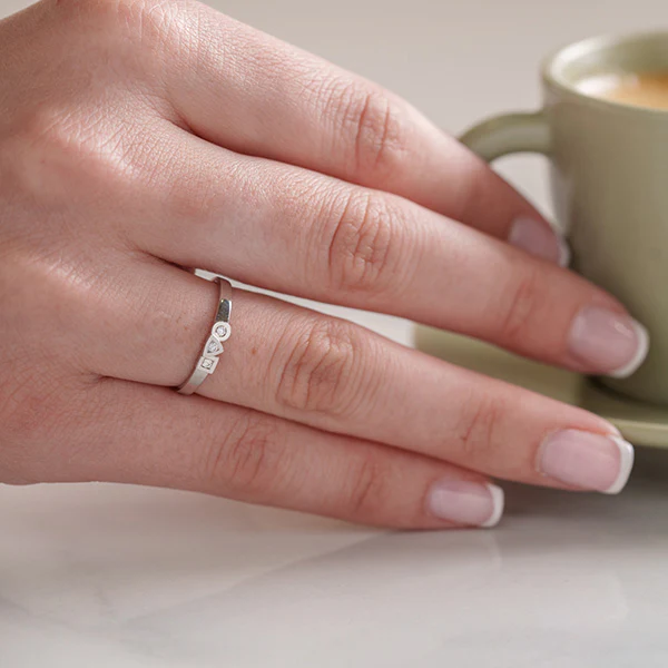 Bague Alchimie Trilogie 0,045 carat – Image 5