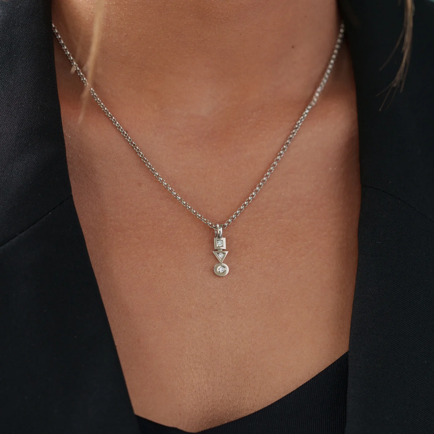 Pendentif Trilogie sens 0,15 carats – Image 4