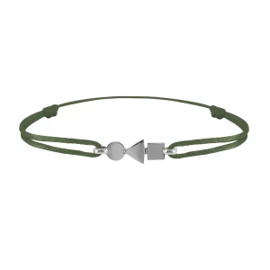 Bracelet Trilogie plein en or Tournaire