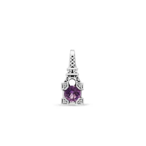 Pendentif French Kiss en or améthyste et diamants