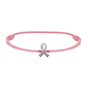 Bracelet Octobre Rose en argent