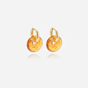 Boucles d'oreilles Chroma (Acier doré)