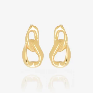 Boucles d'oreilles Emon (Acier doré)