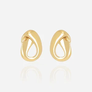 Boucles d'oreilles Magda (Acier doré)