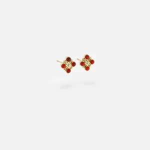 Boucles d'oreilles Mint (Acier doré)