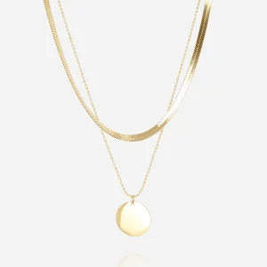 Collier Zéphira (Acier doré)