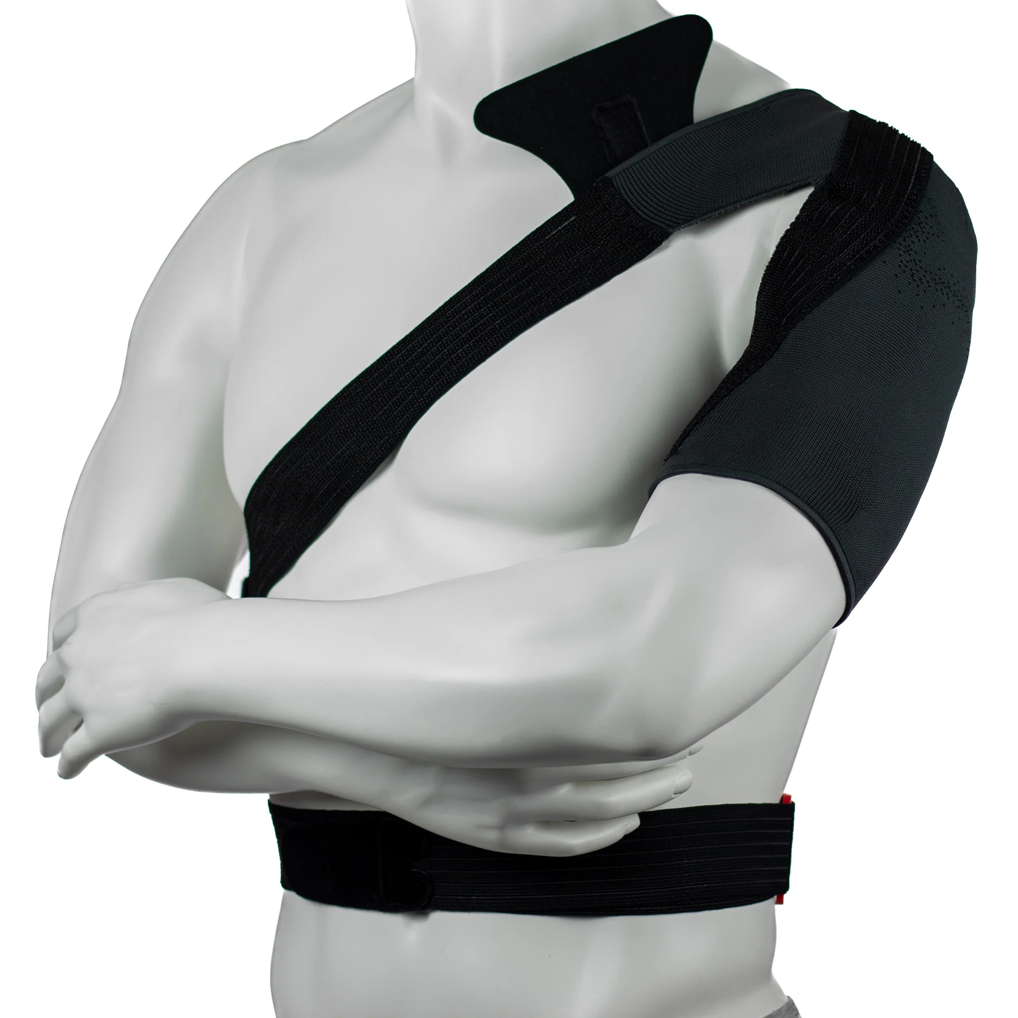 Attelle épaule de contention tricotée avec coussinet ergonomique en mousse – Image 4