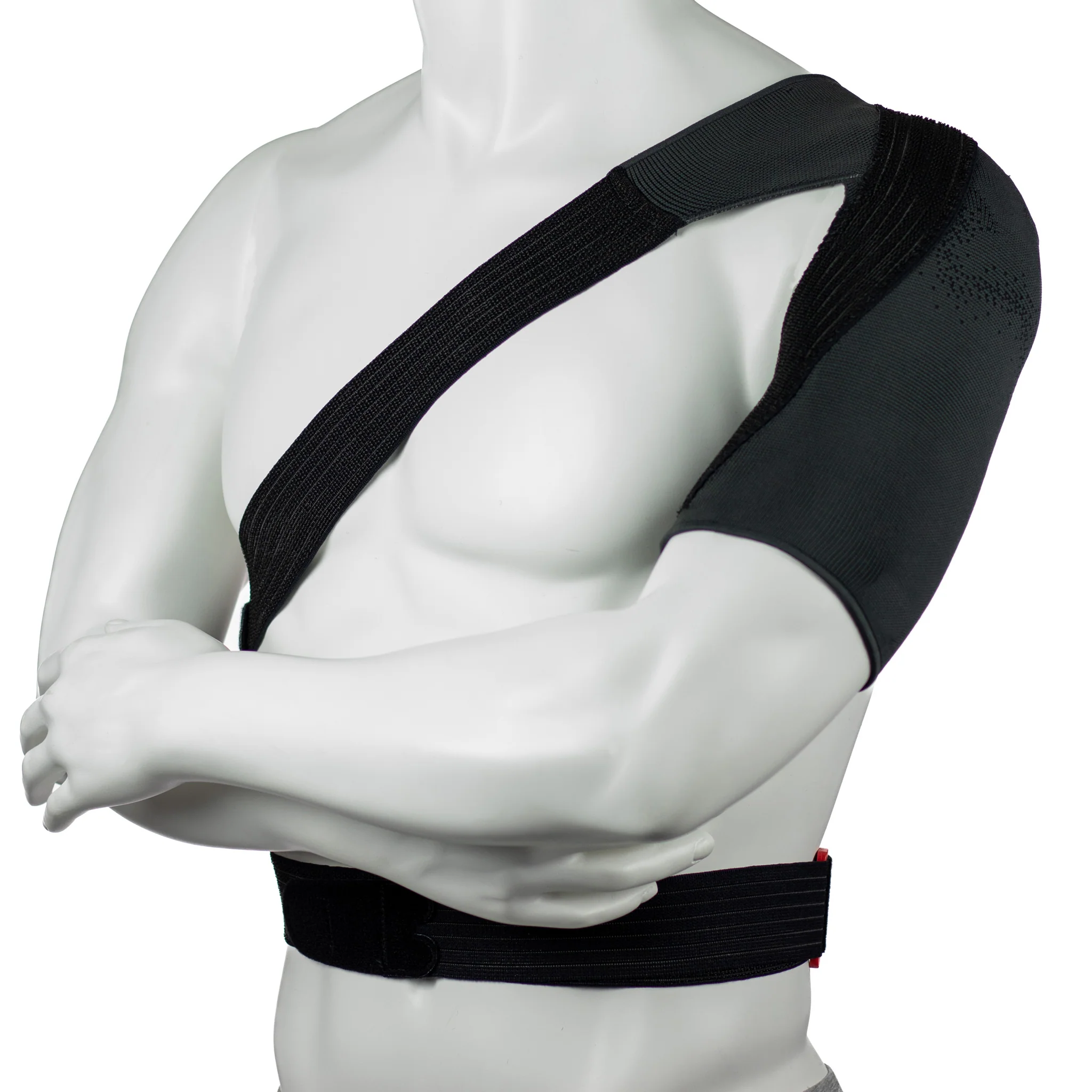 Attelle épaule de contention tricotée avec coussinet ergonomique en mousse