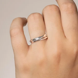 Bague trois anneaux en argent