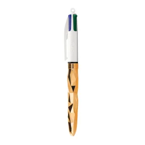 BIC 4 Couleurs "Bic x Orlinski x Tournaire" or rose