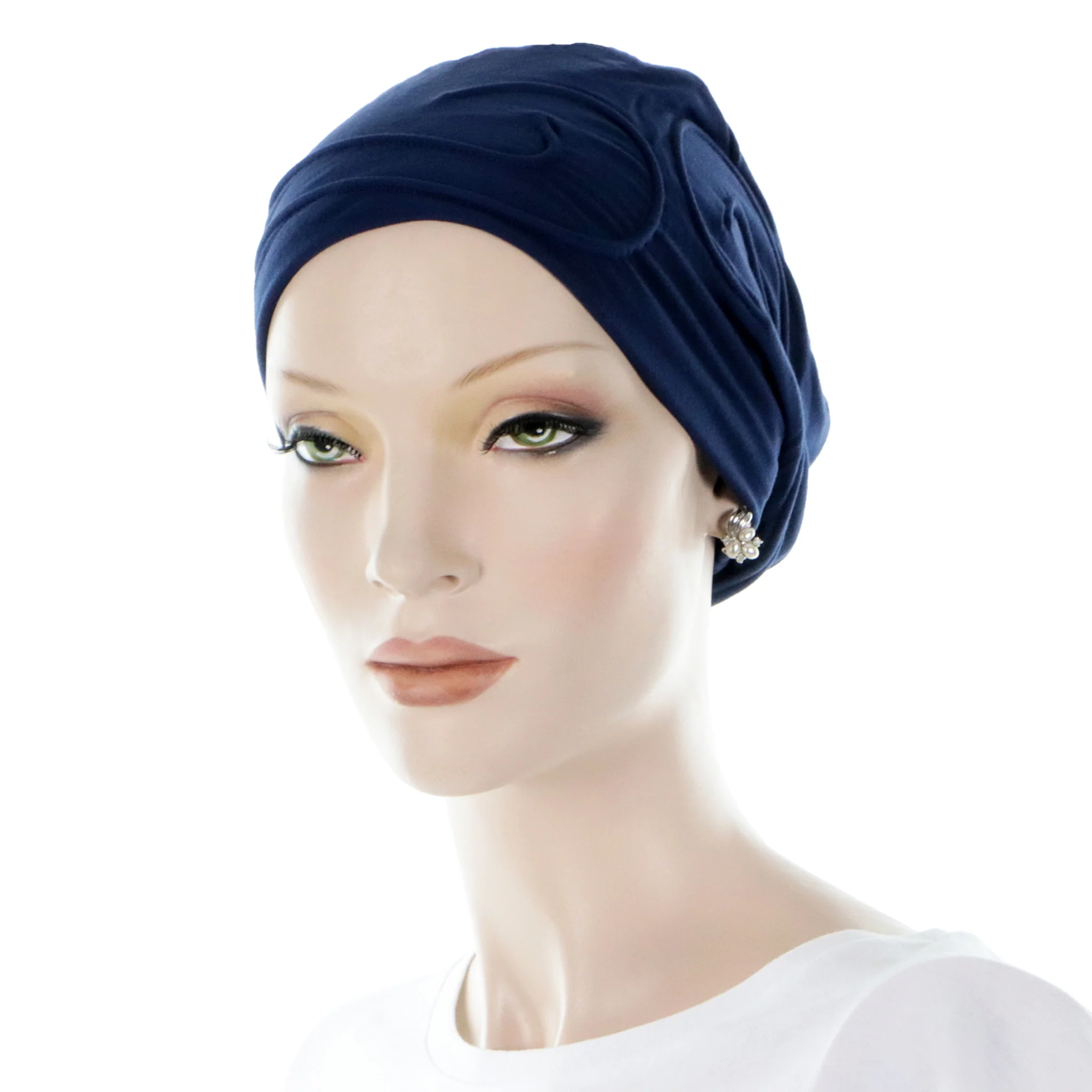 Bonnet Cancer En Bambou Biologique Avec Tissu Décoré – Image 3