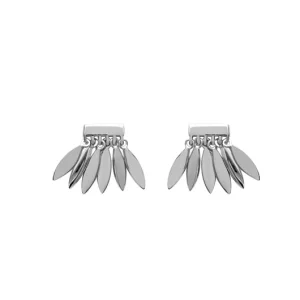 Boucles d'oreilles pétales en argent