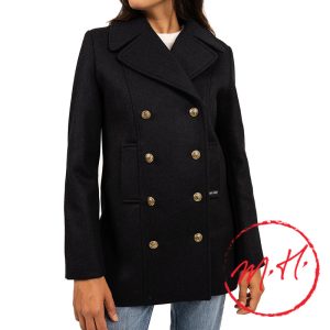 caban bleu marine femme