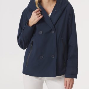 caban bleu marine femme