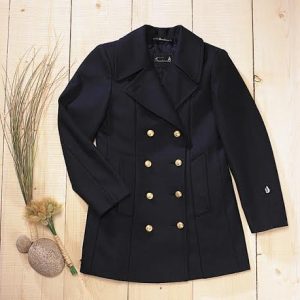 caban bleu marine femme