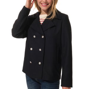 caban bleu marine femme