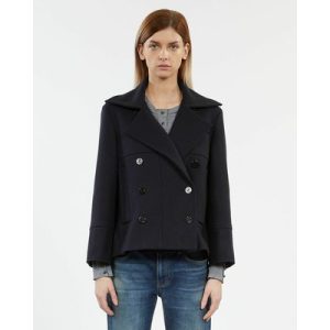 caban bleu marine femme