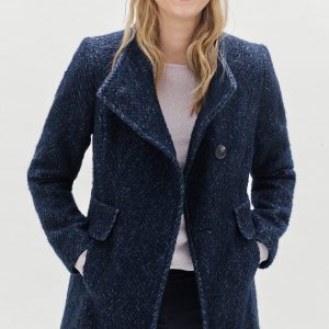 caban bleu marine femme