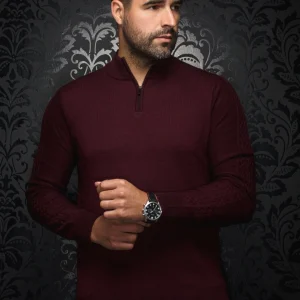 CHANDAIL EN LAINE MÉRINOS |  MESTA, burgundy