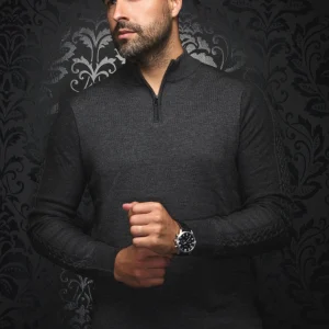 CHANDAIL EN LAINE MÉRINOS |  MESTA, charcoal