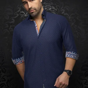 CHEMISE | CARELLI, Navy Orange