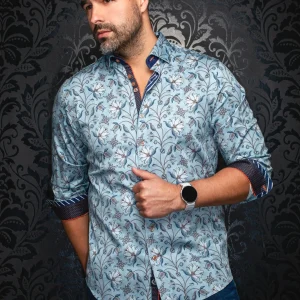 CHEMISE | HARRINGTON, Steel Blue