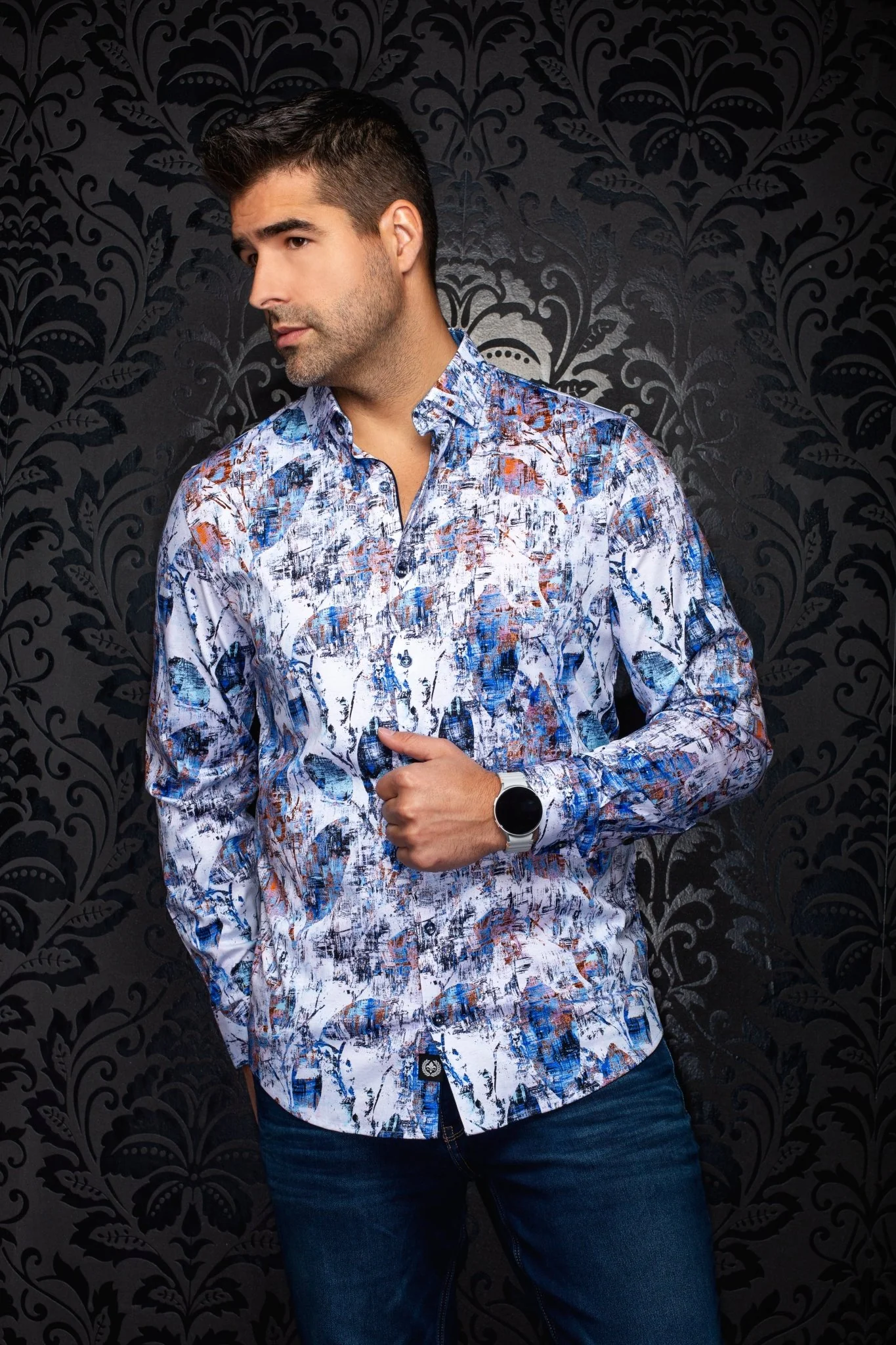 CHEMISE | RAY, White Multi