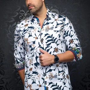 Chemise - VERSO, White navy