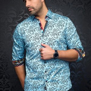 Chemise - VICTOR, Turquoise