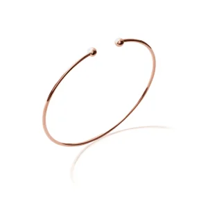 Bracelet jonc plaqué or rose