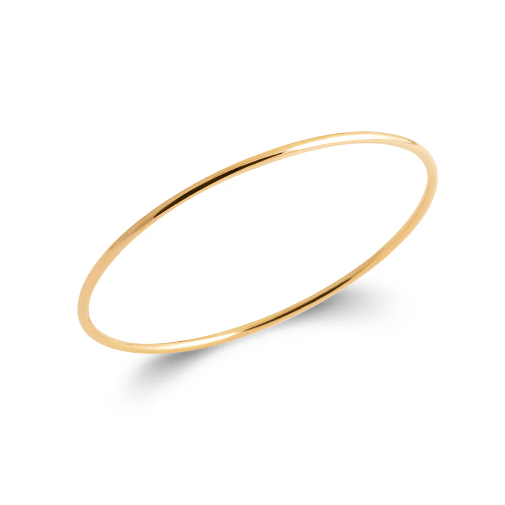 Bracelet jonc simple plaqué or