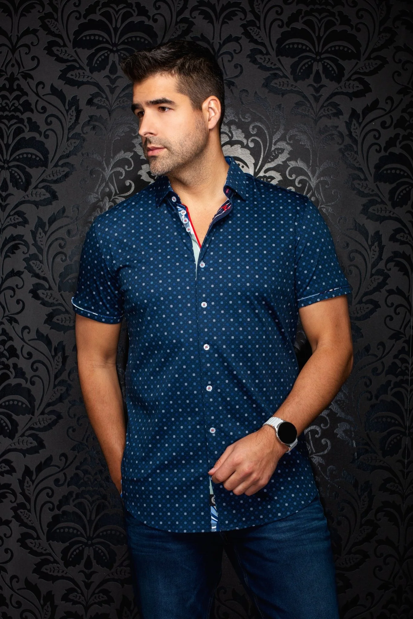 MANCHES COURTES EXTENSIBLE | PATMOS, Navy