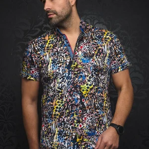 Manches Courtes Extensible | FUTUNA, Yellow Multi