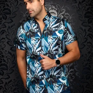 Manches Courtes | GREENWILD, Aqua Black