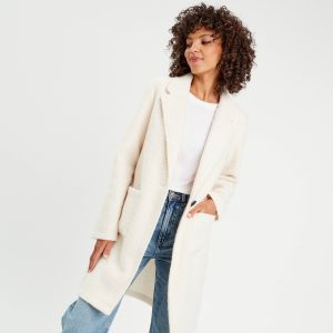 manteau bouclette femme