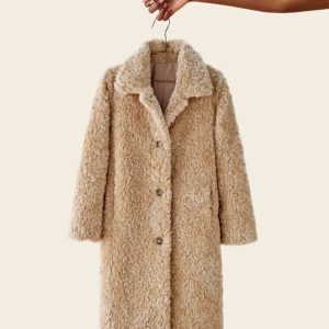 manteau bouclette femme