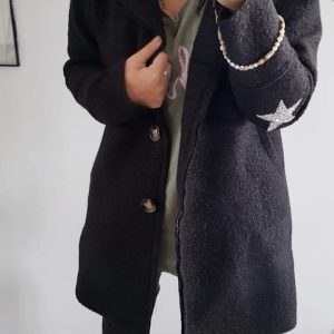 manteau bouclette femme