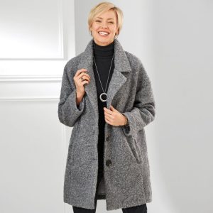 manteau bouclette femme