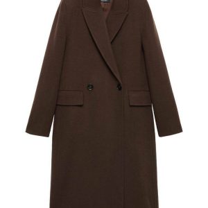 manteau marron femme