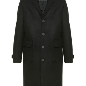 manteau noir homme