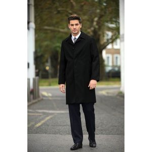 manteau noir homme