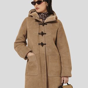 manteau peau lainée femme
